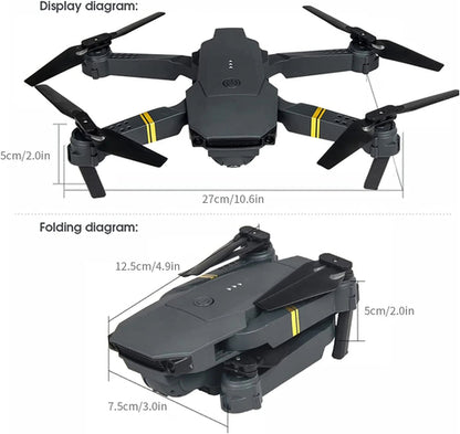 Foldable Quadcopter Drone 4k HD RC
